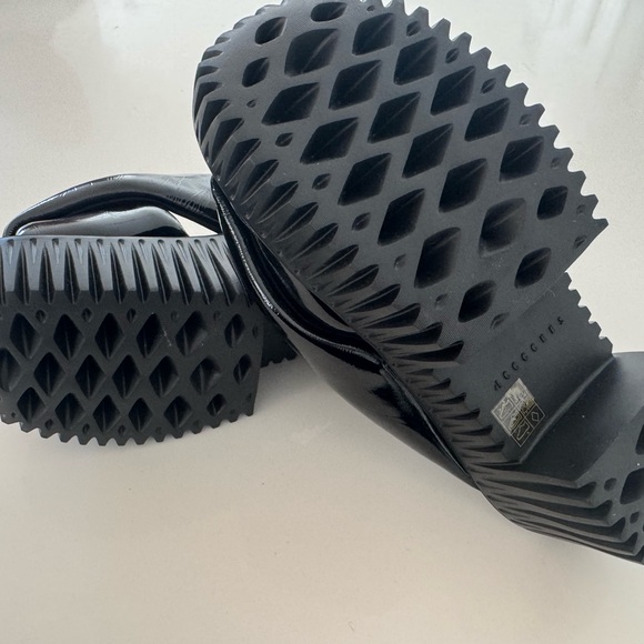 4CCCCEESS Black Women's Slide Sandals Pila Anda Shadow 38 never worn - Picture 4 of 6